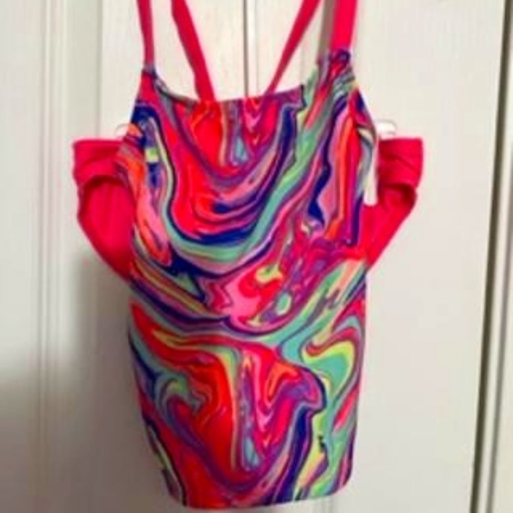 Wonder Nation Girls Two Piece Swimsuit Size 6/6X